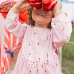 Robe Rose à Motifs De Ballons, Bébé -Souris Mini Boutique 10