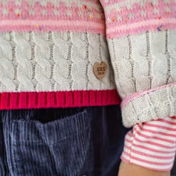 Chandail Rose En Tricot, Enfant -Souris Mini Boutique 10 1
