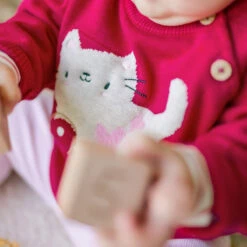 Chandail Rose En Tricot Avec Motif Jacquard, Naissance -Souris Mini Boutique 10 histoire 1