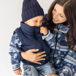 Veste Doudoune Sans Manches Bleu Marine, Bébé -Souris Mini Boutique 11 manteaux 0153cd3a ebdc 402a a60a 909103a0a021