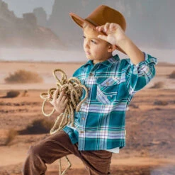 Jean Brun Coupe Régulière, Enfant -Souris Mini Boutique 11 rodeo 1