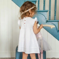 Robe Blanche En Tricot Avec Détails Ajourés De Fleurs, Bébé 9 Robe Blanche En Tricot Avec Détails Ajourés De Fleurs, Bébé -Souris Mini Boutique 13 indispensable 4d19a463 8ce0 4b55 acaf b573ed760fcc