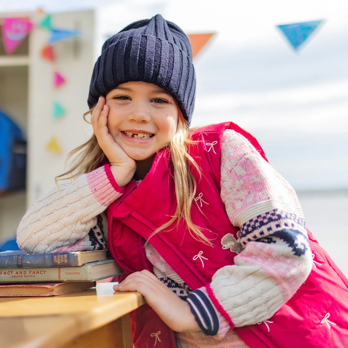 Veste Doudoune Sans Manches Rouge Framboise, Enfant 2 Veste Doudoune Sans Manches Rouge Framboise, Enfant – Image 2