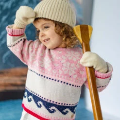 Chandail Rose En Tricot, Bébé -Souris Mini Boutique 17 1