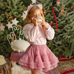 Blouse Blanc Et Rose à Carreaux Vichy, Enfant -Souris Mini Boutique 17 surprise 2