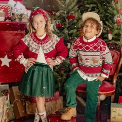 Pantalon Vert En Velours Côtelé, Enfant -Souris Mini Boutique 19 collection