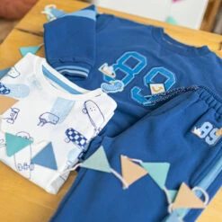 Chandail Bleu Avec Broderie, Bébé -Souris Mini Boutique 1 college