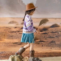 Chapeau Fédora En Feutre Brun, Enfant -Souris Mini Boutique 21 rodeo 1