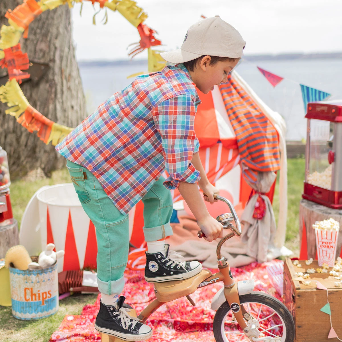 Chemise Colorée à Carreaux, Enfant 2 Chemise Colorée à Carreaux, Enfant – Image 2