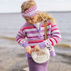 Chandail Mauve En Tricot Avec Motifs, Enfant 14 Chandail Mauve En Tricot Avec Motifs, Enfant -Souris Mini Boutique 23 yeti