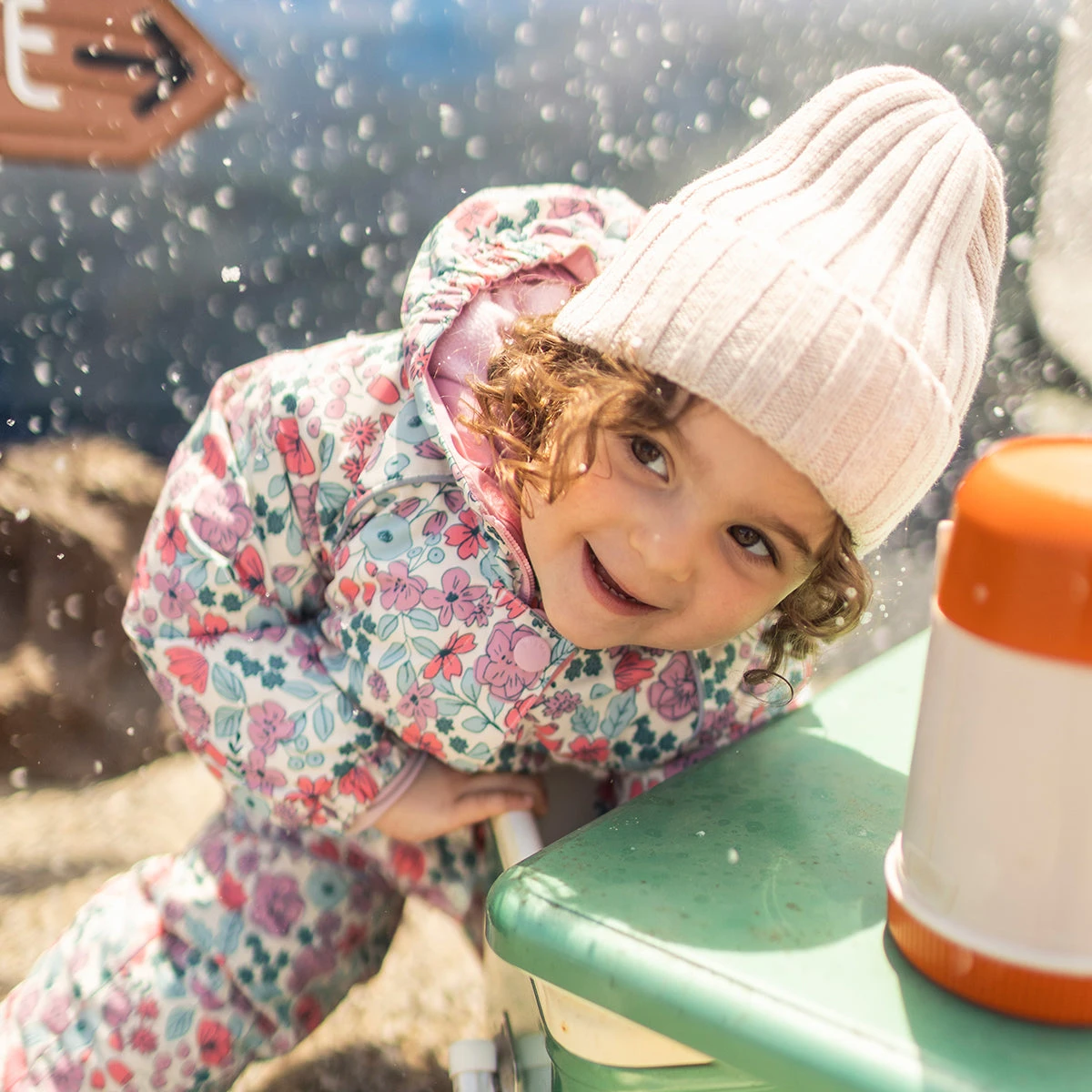 Habit De Neige Deux Pièces Avec Motif Floral, Bébé 3 Habit De Neige Deux Pièces Avec Motif Floral, Bébé – Image 3