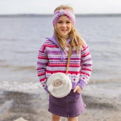 Chandail Mauve En Tricot Avec Motifs, Enfant 15 Chandail Mauve En Tricot Avec Motifs, Enfant -Souris Mini Boutique 25 yeti