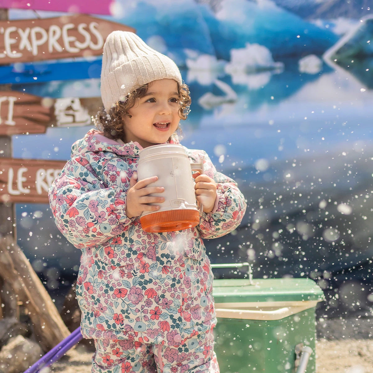 Habit De Neige Deux Pièces Avec Motif Floral, Bébé 2 Habit De Neige Deux Pièces Avec Motif Floral, Bébé – Image 2