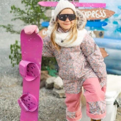 Habit De Neige Une Pièce Rose Avec Fleurs, Enfant -Souris Mini Boutique 26 fille d51557e1 e569 4ca1 a202 43d3166000e3