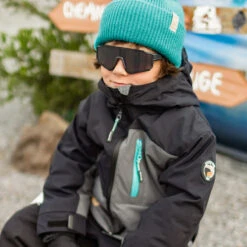 Tuque Turquoise En Tricot, Enfant -Souris Mini Boutique 26 gars 1