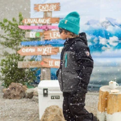 Mitaines Noires En Nylon, Enfant -Souris Mini Boutique 28 gars 2