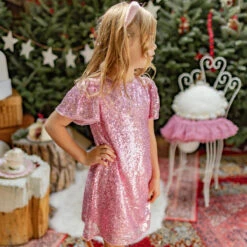 Robe Rose à Paillettes, Enfant 10 Robe Rose à Paillettes, Enfant -Souris Mini Boutique 29 surprise
