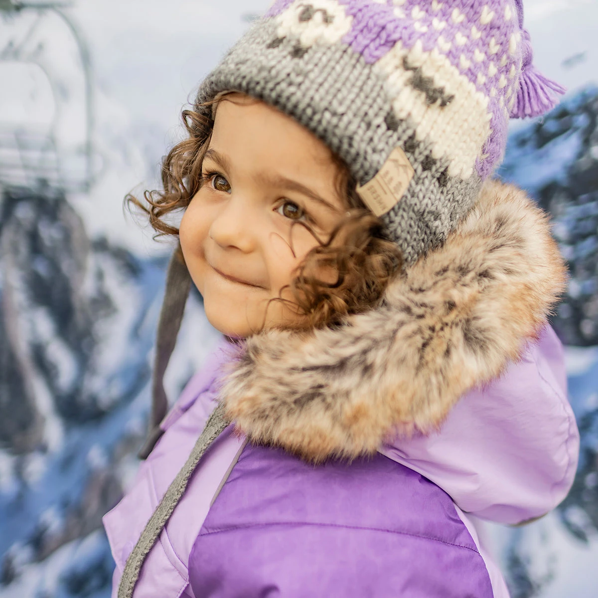 Habit De Neige Deux Pièces Mauve, Bébé 4 Habit De Neige Deux Pièces Mauve, Bébé – Image 4