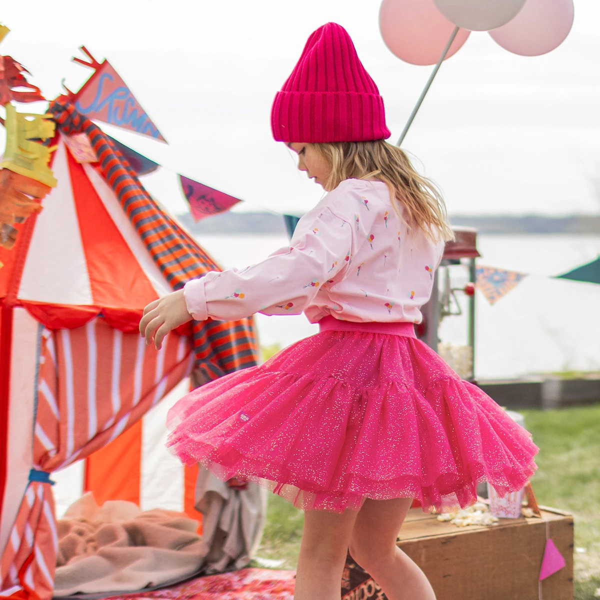 Jupe Tutu Rose En Tulle Souple, Enfant 2 Jupe Tutu Rose En Tulle Souple, Enfant – Image 2