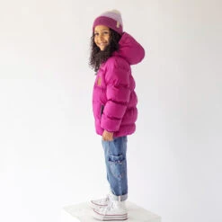 Manteau Doudoune Léger Mauve, Enfant 7 Manteau Doudoune Léger Mauve, Enfant -Souris Mini Boutique 34 manteaux