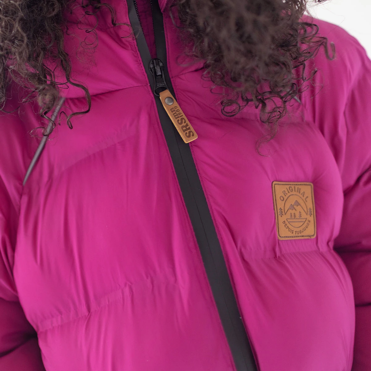 Manteau Doudoune Léger Mauve, Enfant 4 Manteau Doudoune Léger Mauve, Enfant – Image 4