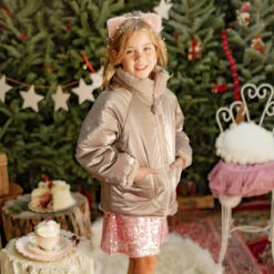 Manteau Réversible En Fausse Fourrure, Enfant -Souris Mini Boutique 36 surprise