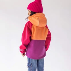 Manteau Mauve, Rose Et Orange En Coquille Souple, Enfant -Souris Mini Boutique 40 manteaux