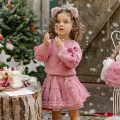 Jupe Rose En Tulle Souple, Bébé -Souris Mini Boutique 41 surprise