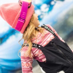 Chandail Rose En Laine Mérinos Avec Motifs Jacquard, Enfant 13 Chandail Rose En Laine Mérinos Avec Motifs Jacquard, Enfant -Souris Mini Boutique 4 polar