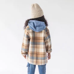 Manteau à Carreaux En Lainage, Enfant -Souris Mini Boutique 54 manteaux
