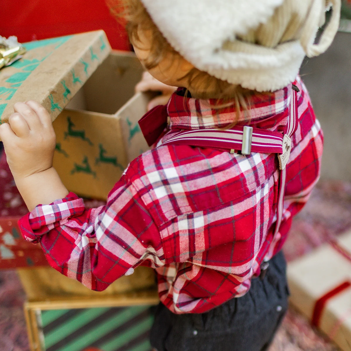 Chemise Rouge à Carreaux, Bébé 6 Chemise Rouge à Carreaux, Bébé – Image 6