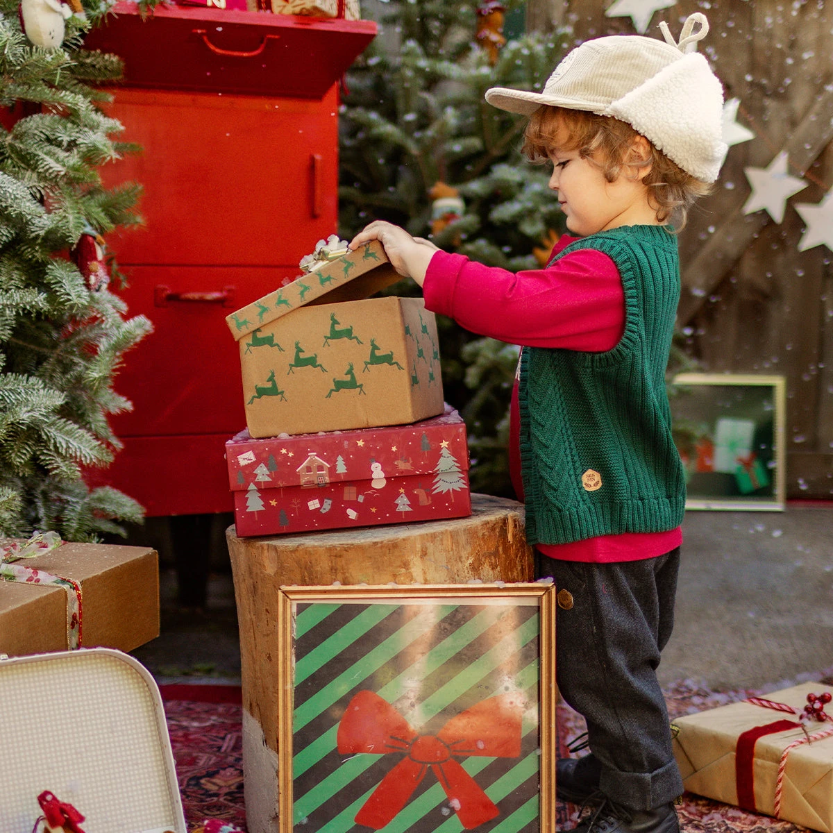 Débardeur Vert En Tricot, Bébé 2 Débardeur Vert En Tricot, Bébé – Image 2