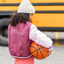 Blouson Bomber Mauve Et Rose, Enfant 14 Blouson Bomber Mauve Et Rose, Enfant -Souris Mini Boutique 5 blouson