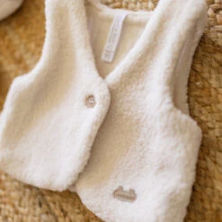 Veste Sans Manches Crème En Sherpa, Naissance -Souris Mini Boutique 5 indispensab