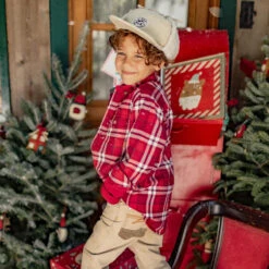 Jean Beige Coupe Régulière, Enfant -Souris Mini Boutique 63 collection