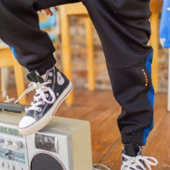 Pantalon Noir Style Jogger, Enfant 6 Pantalon Noir Style Jogger, Enfant -Souris Mini Boutique 6 sport