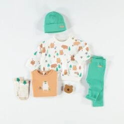 Chaussettes Crème Avec Sapin, Naissance -Souris Mini Boutique 749484347 layette5 1