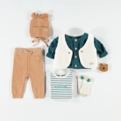 Cardigan Bleu Sarcelle En Tricot, Naissance -Souris Mini Boutique 749484356 layette6 62de863c bf7e 4690 bd72 c7750856c4ac
