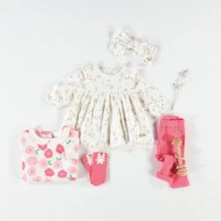 Chandail Crème à Motif Floral, Naissance -Souris Mini Boutique 755034065 749484366 layette0 corrige
