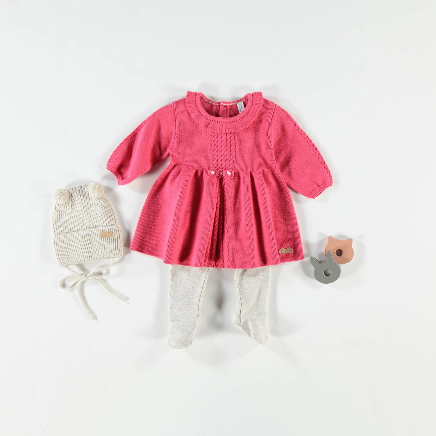 Robe Rose En Tricot, Naissance 3 Robe Rose En Tricot, Naissance – Image 3