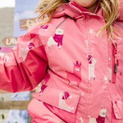 Habit De Neige Deux Pièces Rose à Motifs De Lamas, Enfant -Souris Mini Boutique 7 fille 096f5858 9fb8 4222 bd0a 3688ab016744