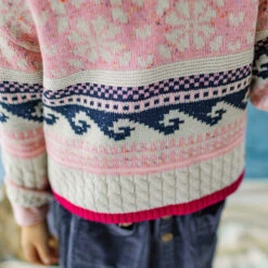 Chandail Rose En Tricot, Enfant -Souris Mini Boutique 8 2