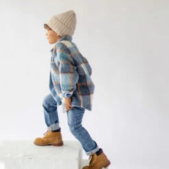 Surchemise Bleue à Carreaux, Enfant -Souris Mini Boutique 8 surchemise 1448064e bc21 4e21 abad b975ca2f97a4