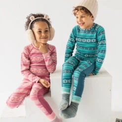 Chandail Rose En Laine Mérinos Avec Motifs Jacquard, Enfant 14 Chandail Rose En Laine Mérinos Avec Motifs Jacquard, Enfant -Souris Mini Boutique 9 polar