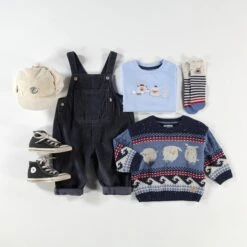 T-shirt Bleu Avec Illustrations, Bébé -Souris Mini Boutique BEBE4 d3aa9fff 843c 4e63 9823 5498b17be206