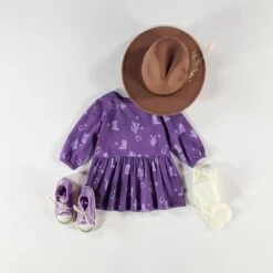 Robe Mauve à Motifs Western, Bébé -Souris Mini Boutique Bebe3 3a106939 d437 4d82 a4e0 b8cb4ff7104a