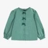 Blouse Verte à Carreaux Vichy, Enfant