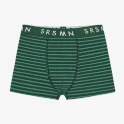 Boxer Vert à Rayures, Enfant