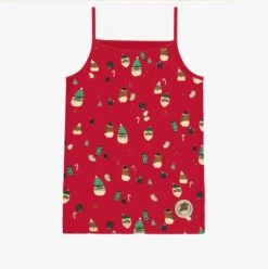 Camisole Rouge à Motifs Des Fêtes, Enfant