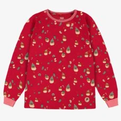 Chandail De Pyjama Rouge à Motifs Des Fêtes, Adulte